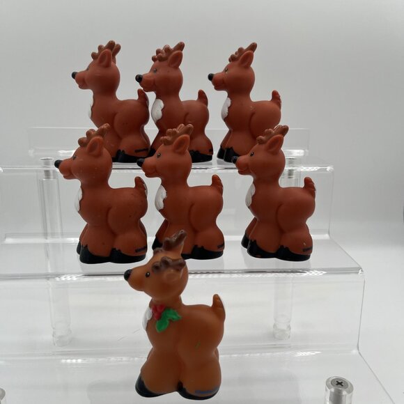 Fisher Price Little People On-The-Go Christmas Santa Claus Elf Reindeer - Picture 14 of 16